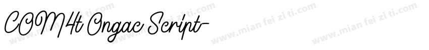COM4t Ongac Script字体转换